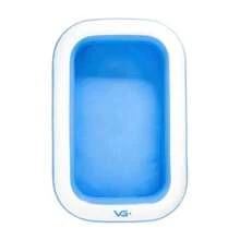 VG Plus Piscina Inflável Retangular Azul 100 Litros Pvc Vg+ - Azul - Visão 4