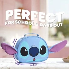 Disney Stitch Lunch Bag Insulated Lining Portable Cooler School Travel Holidays Trips Supplies - one-size - View 6