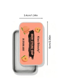 1 PIEZA Cera de ceja incolora y transparente, de larga duración y natural para dar estilo a las cejas. Juego portátil de jabón para cejas. Crema, jabón y gel de fijación de cejas. El material puede tornarse ligeramente amarillento si se calienta demasiado tiempo, lo cual es normal y no afecta el uso.