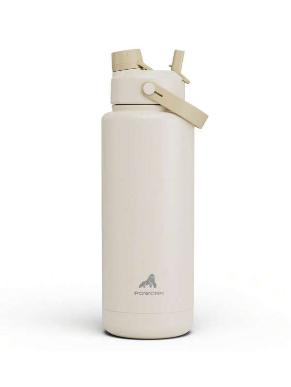 40 Oz Insulated Water Bottle With 2-In-1 Straw And Spout Lid, Keep Cold 24H, Leak-Proof, Double Wall Stainless Steel Water Bottle For Sports, Gym, Travel, And School