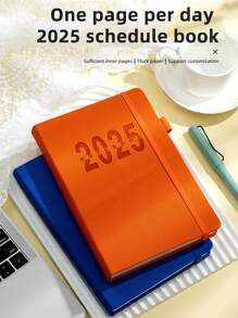 2025年新款日历日记本自律签到时间管理一天一页365天计划办公 - 彩色 - 查看 2