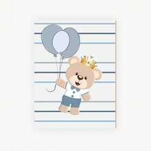 Kit Decorative MDF Frames Plates Teddy Bear Prince PC37 - 白色 - 查看 2