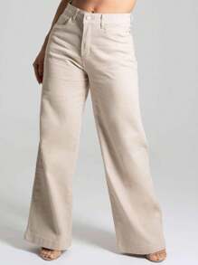 Women Jeans - Màu be - Xem 1