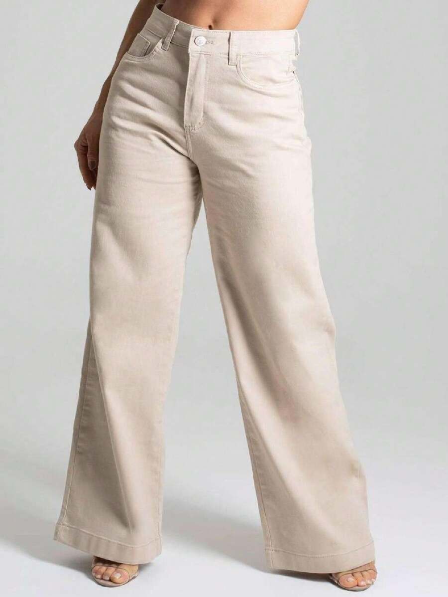 Women Jeans - Màu be - Xem 1