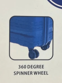 Polypropylene Travel Suitcase Size M 23kg European Style - 黑色 - 查看 4