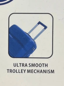 Polypropylene Travel Suitcase Size M 23kg European Style - 黑色 - 查看 5