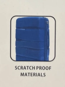 Polypropylene Travel Suitcase Size M 23kg European Style - 黑色 - 查看 6