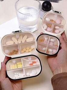 1 hộp đựng thuốc di động có nắp đựng thuốc 7 ngày, hộp đựng thuốc bằng nhựa chống bụi để mang đi du lịch, văn phòng và cất giữ tại nhà. - nhiều màu - Xem 3