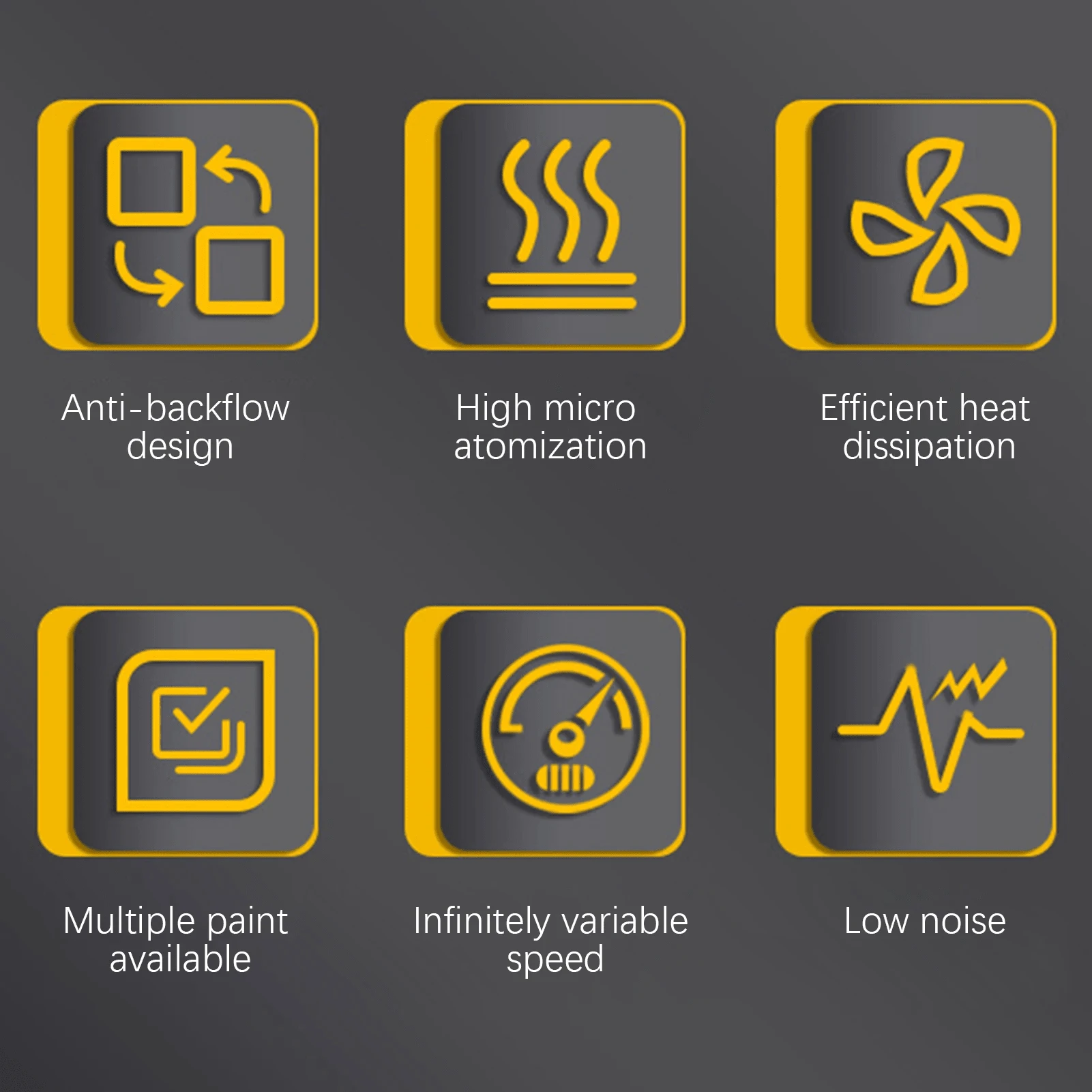 850W Power Electric Spray Paint Gun 1400ml High Capacity Container Easy