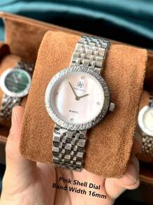 1pc Pablo Raez Women's Fashion Jewelry Watch, Premium AAA Grade Women's Wristwatch, Famous Brand New Luxury Silver & Gold Color, Resistant To Oxidation, Suitable For Party & Daily Wear, Stainless Steel Heavy Bracelet, 50m Waterproof, Simple Elegant Diamond Quartz Watch, Suitable For Daily Use, Teacher Gift, Mother's Day Or Girlfriend Birthday Graduation Wedding Gift - one-size - View 10