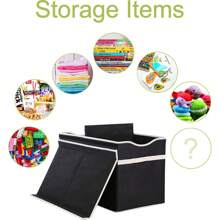 Caja de juguetes extra grande, organizador de almacenamiento de juguetes plegable y resistente con tapas, caja de juguetes de dinosaurios para niños y niñas, baúl, cesta y caja de juguetes para la sala de estar, el cuarto de juegos, el dormitorio y la guardería - Beis - Ver 3