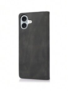 Telefoonhoesjes Portemonnee 1 st. Sterke magnetische flipcover Muntkaarthoes, Mode Zakelijke mobiele telefoonhoes Compatibel met iPhone en Galaxy