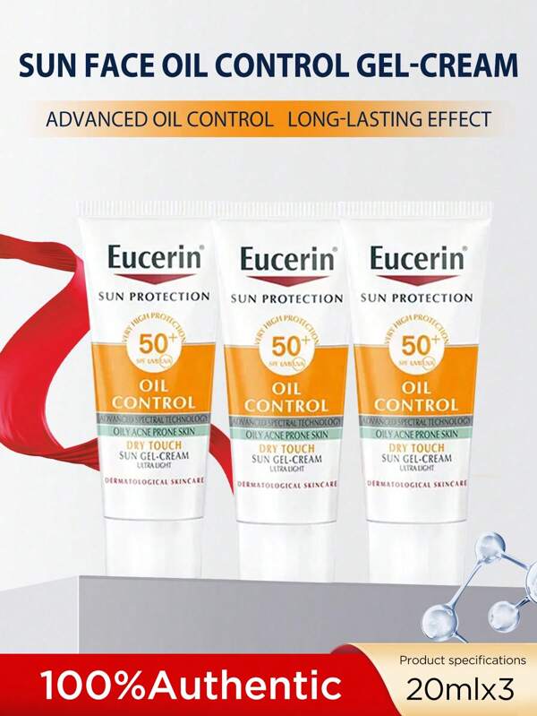 Eucerin 50ml Anti-Shine Face Sunscreen Lotion SPF50+, Mattifying