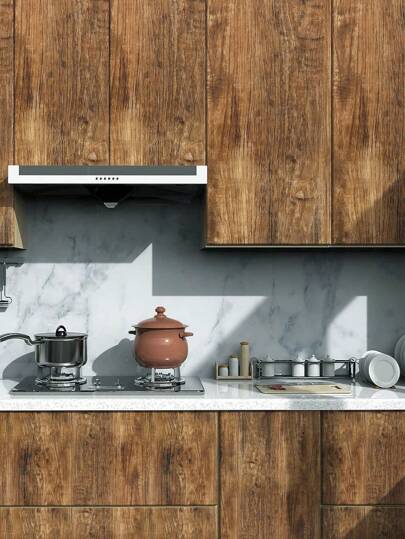 Roll Contact Paper Wood Wallpaper Distressed Grain Rustic Peel Stick Waterproof Self Adhesive Removable Look Brown, Renovation Stickers Wand Panels, Paper, Wallpapers, ation Items Refresh Your Home, Festival Birthday Graduation view 6