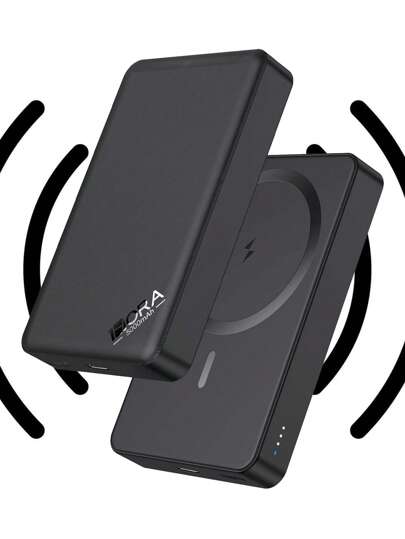 Batería Externa Magnética Magsafe 1hora 5000mAh con Carga Inalámbrica