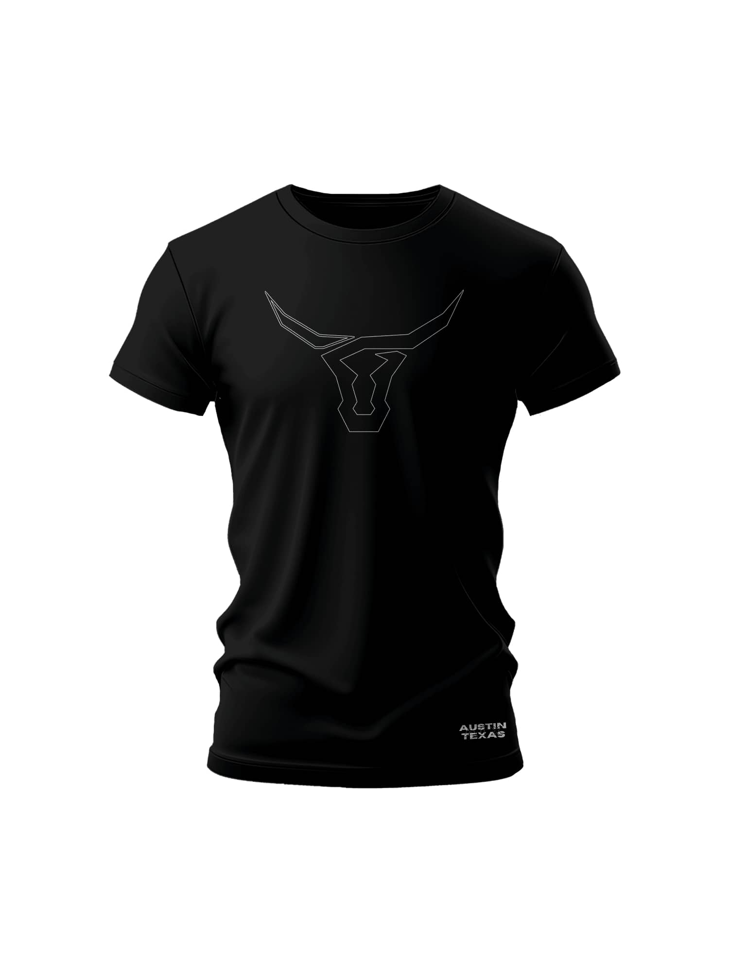 Country Austin Texas Longhorn Shirt - Black - View 1