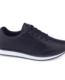 Via Marte Women's Casual Micro-Hole Sneakers - màu đen - Xem 1