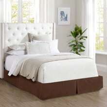 Mocassi 1-Piece Bed Skirt, Quality Design And Expertly Tailored, Luxury 1500 Series Wrinkle & Fade Resistant Egyptian Quality.