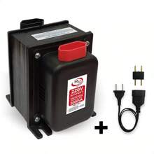 Transformador 3.000VA Premium Automático Bivolt 110 para 220 e 220 para 110 marca MM - Preto - Visão 1