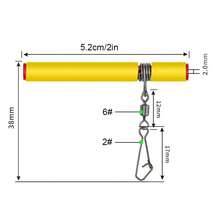 Kepala Plastik Berputar Penyeimbang Pancing Air Asin Pin Kuat Pengikat Kait Anti Kusut Alat Pancing Geser Aksesori Pancing - MultiWarna - View 9