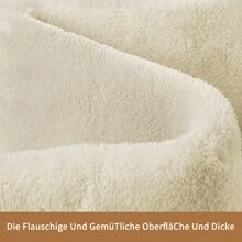 Sour Lemon Tapis Citron Aigre Salon 200x300, Tapis Lavable Chambre d'enfant Fille Garçon Tapis Chambre Tapis Gris Tapis à Poils Courts Tapis Antidérapant Moelleux Tapis de Chambre d'enfant - Blanc Crémeux - Voir 6
