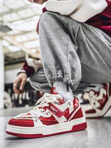 Men's Comfortable Thick Sole Versatile Low Top Casual Sneakers, Chunky Sneakers For All Seasons