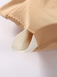 2pcs Seamless Plus Size Women Underwear, Wire-Free Adjustable Shoulder Strap, Comfy Hollow Mesh Front Button Decorated Bralette