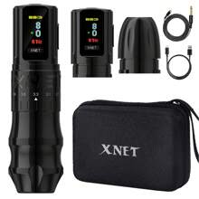 XNET 1PC Bestia 专业无线纹身机笔 可调行程 2.4-4.2mm OLED 显示屏 2400mAh 电池 适用于纹身艺术家