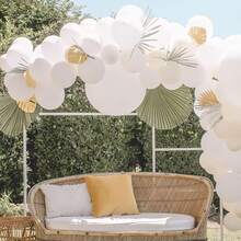 120/109 件黄绿白粉紫蓝乳胶拱门套装，适用于婚礼、生日、毕业典礼、单身派对装饰、性别揭示、派对装饰、室内外装饰 - 彩色 - 查看 11