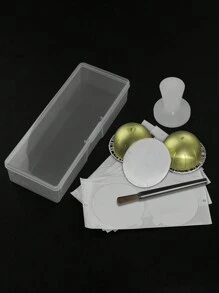 80/150/230ml 空咖啡包,带 59mm 铝箔盖、密封件、咖啡捣固器和清洁刷、咖啡胶囊套装,带储物盒,适用于 Vertuoline Vertuo 浓缩咖啡机 - Multi Types - 查看 10