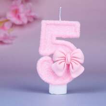 1pc Pink Butterfly Shaped Birthday Candle, Ideal For Birthday Cake Decoration, Anniversary Celebration And Romantic Dinner Table Decoration, Wedding Decoration, Valentine Decoration,Christmas - Baby Pink - View 22