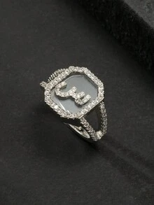 1 Chiếc Nhẫn Chữ Cái Ả Rập Dành Cho Nam Doanh Nhân Phù Hợp Để Đi Làm Việc - Nhiều màu - Xem 7