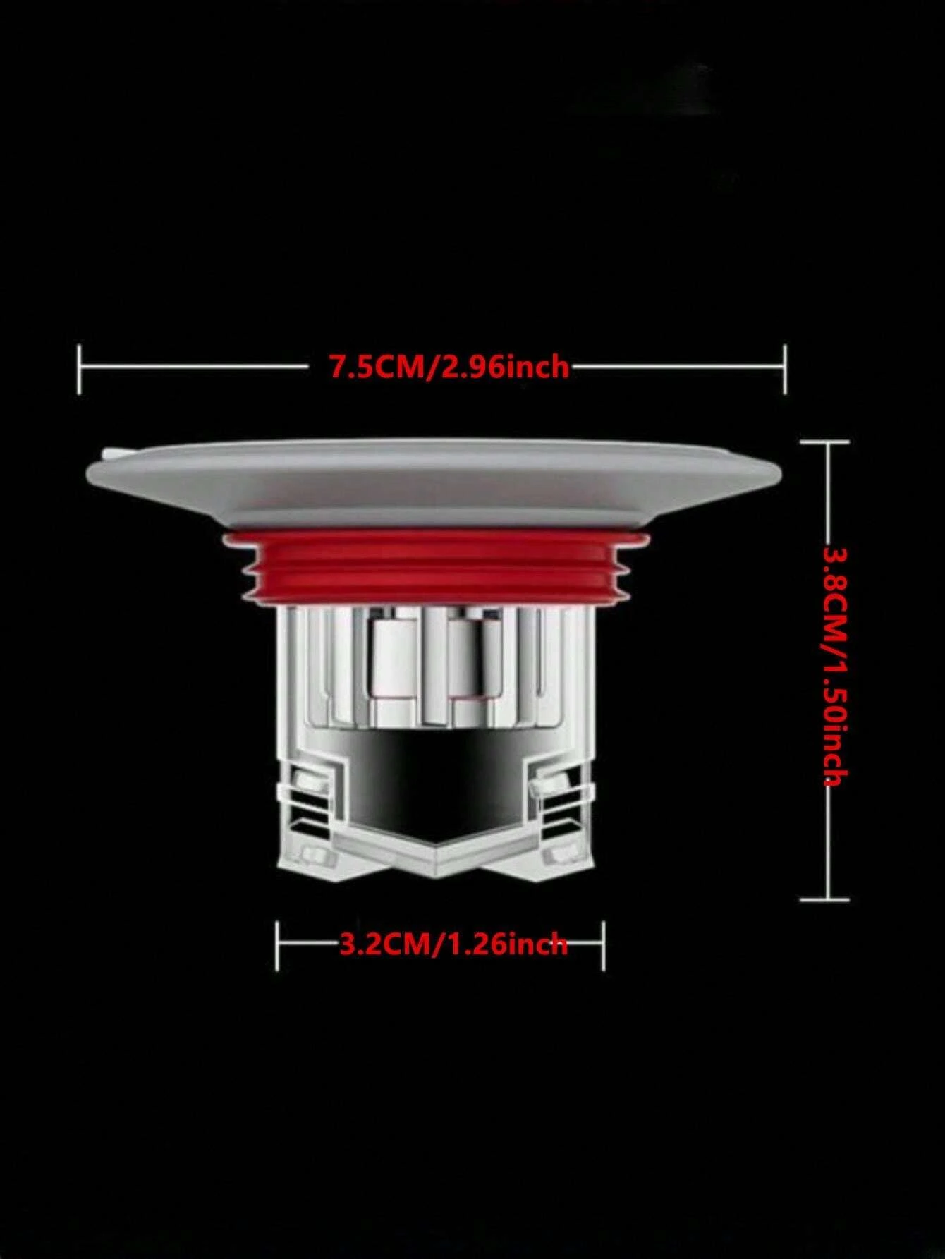 Bathroom Floor Drain Cover Odor Eliminator, Silicone Sewer Deodorizer