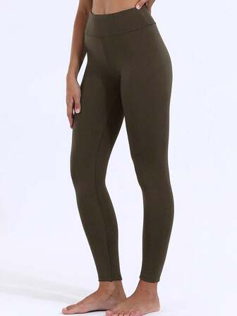 3Pcs Women High Waist Thermal Lined Leggings, Winter Tights