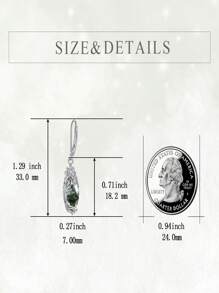 High-End Elegant Pure Silver Malachite Green Water Grass Agate Tree Of Life Pendant Earrings, Gift For Women On Dates, Parties Or Birthdays