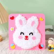 1pc DIY Sewing Craft Kit For Kids, Christmas Handmade Toys, Christmas Small Gifts, Santa Claus, Snowman, Christmas Tree, Reindeer, Gingerbread Man, Creative Cartoon, Knitted Embroidery Painting, Material Pack, Educational DIY Craft Kit,Diy,Embroidery Kit,Embroidery