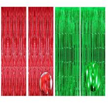 1 件 1MX2M 派对背景 金属箔 流苏 金属窗帘 生日 婚礼 单身女性周年纪念装饰 成人雨丝窗帘 生日派对背景墙装饰 流苏闪亮铝膜墙帘 圣诞节 - 1pc - 查看 33