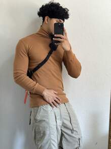 Cacharrel Men's High Neck UK DRIP - 卡其色 - 查看 2
