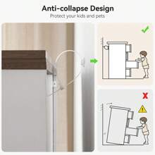 5 Drawers Dresser, Chest Of Drawers Closet Organizers And Storage Clothes, Modern Dressers For Closet Living Room - Trắng + Nâu - Xem 4