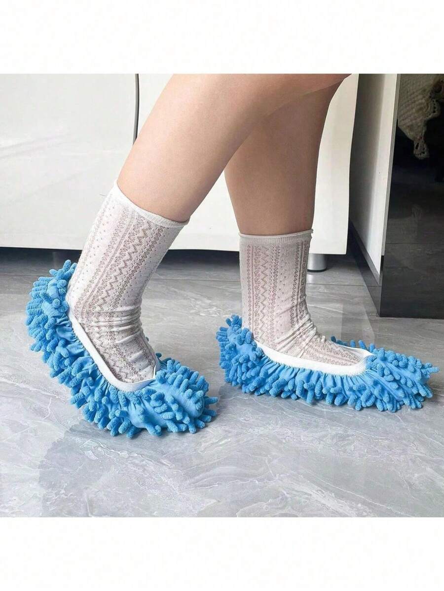 1 par de pantuflas de fregona, para limpiar el piso, ordenar y almacenar, adecuadas para el hogar, oficina, escuela, baño