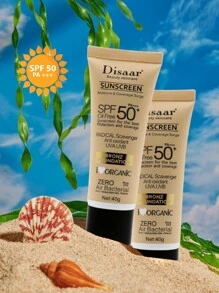 El Protector Solar Spf50+ Aísla Los Rayos Del Sudor E Hidrat - Blanco - Ver 1