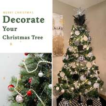 1 vòng hoa hạt ngọc trai bán nguyệt, cuộn dây hạt ngọc trai 10mm dùng làm đồ thủ công, dây ngọc trai trang trí để trang trí nhà cửa, đồ trang trí trung tâm bằng hoa, thích hợp cho bữa tối, sinh nhật, tiệc mừng em bé chào đời, trang trí tiệc cưới, ngày lễ tình nhân, trang trí năm mới - Kem - Xem 5