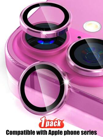 1 Set rosa CD-Muster Linsenschutzfolie, kompatibel mit iPhone 16/15/14/13/12/11/17/17 Air/17 Pro/17 Pro Max Serie, voller Kameroschutz, hochauflösend & transparent