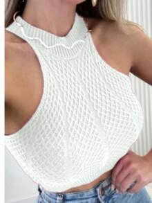 KNITTING REGULATED SEXY JEWELLERY FASHION WOMEN'S - White - View 1