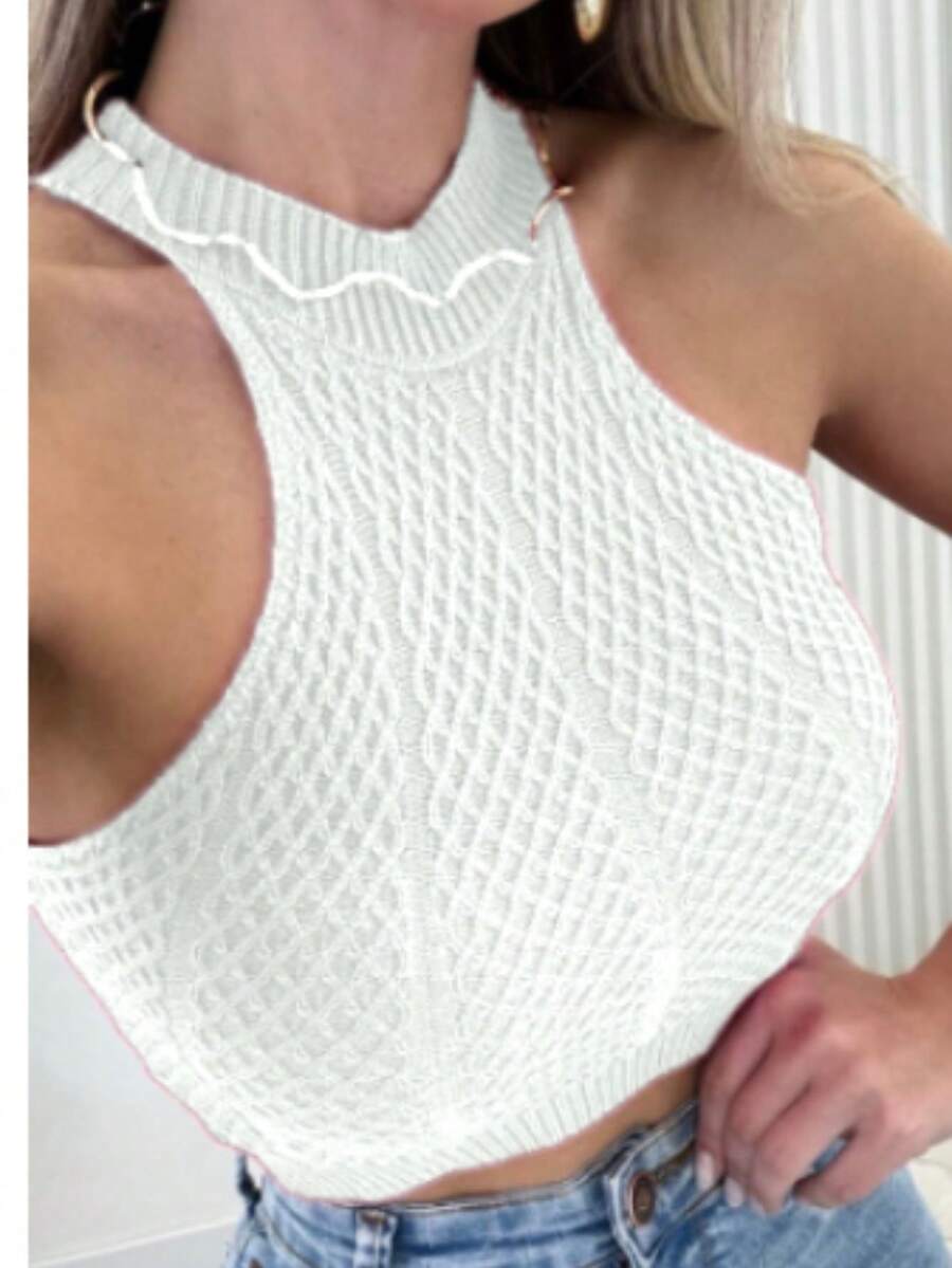 KNITTING REGULATED SEXY JEWELLERY FASHION WOMEN'S - White - View 1