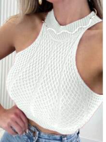 KNITTING REGULATED SEXY JEWELLERY FASHION WOMEN'S - White - View 2
