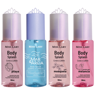  Desodorante Corporal Body Splash Corpo e Cabelo Miss Lary