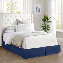 Mocassi 1-Piece Bed Skirt, Quality Design And Expertly Tailored, Luxury 1500 Series Wrinkle & Fade Resistant Egyptian Quality.