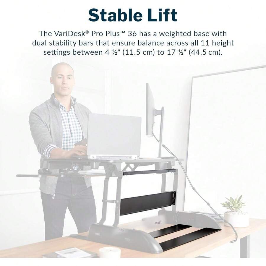 36 Adjustable Desk Converter With 11 Height Settings Laptop Sit