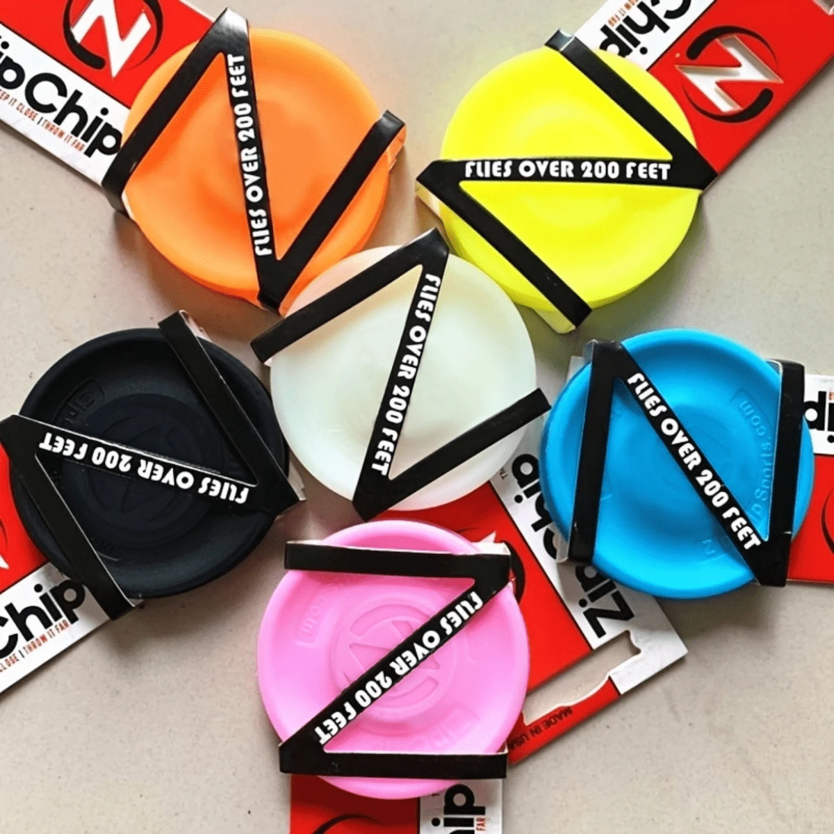 GlowInTheDark Silicone Miniature Sky GliderZip Chip Disc For